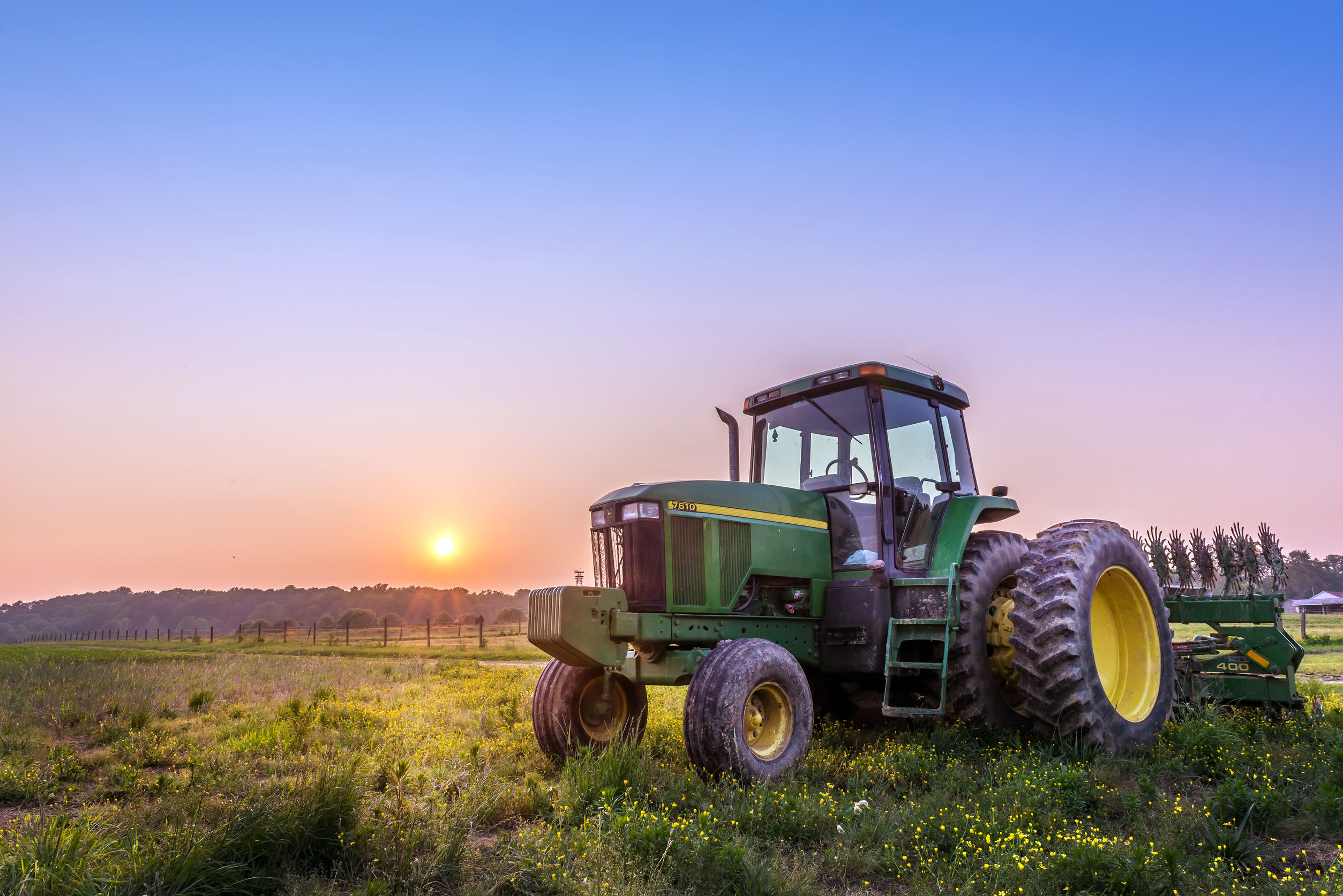 Sunset on a Maryland Farm